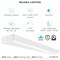Luxrite 4FT LED Wraparound Light 3CCT 3500K-5000K 36/40/45W Up to 5175LM Dimmable Damp Rated UL Listed LR25157-1PK - alternate 7